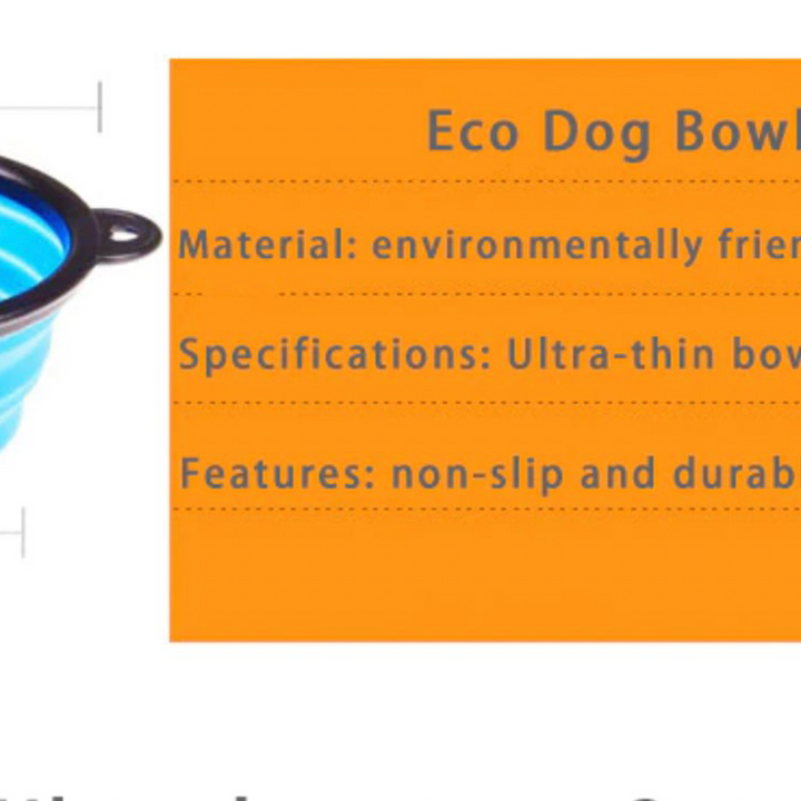 1PC Foldable Silicone Bowl for Pet