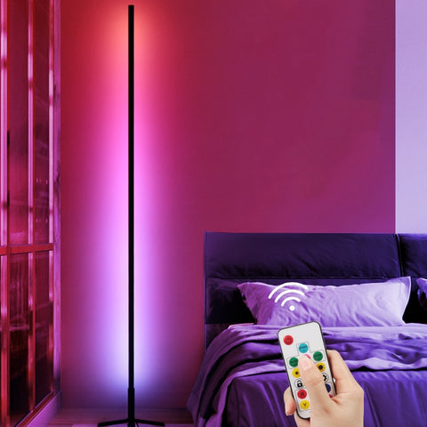 Symphony floor lamp colorful dimming decoration live three-color lamp living room bedroom anchor room video floor lamp